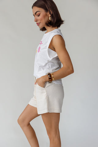 Beckett Linen Pleat Shorts