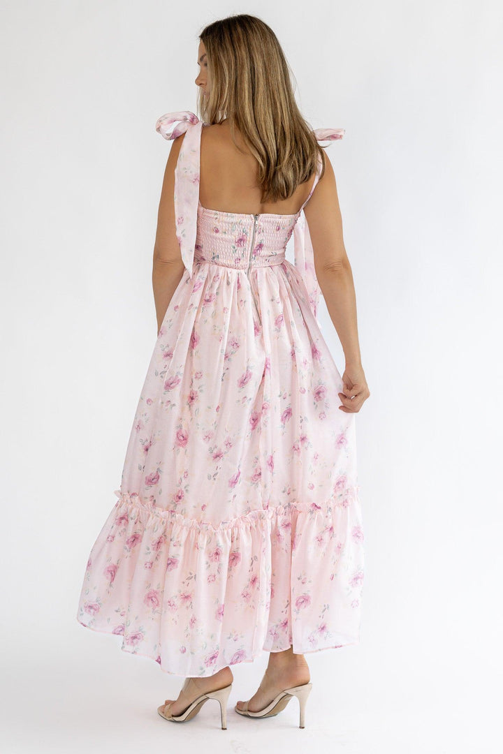 Sweet Serenade Rose Pink Corset Dress