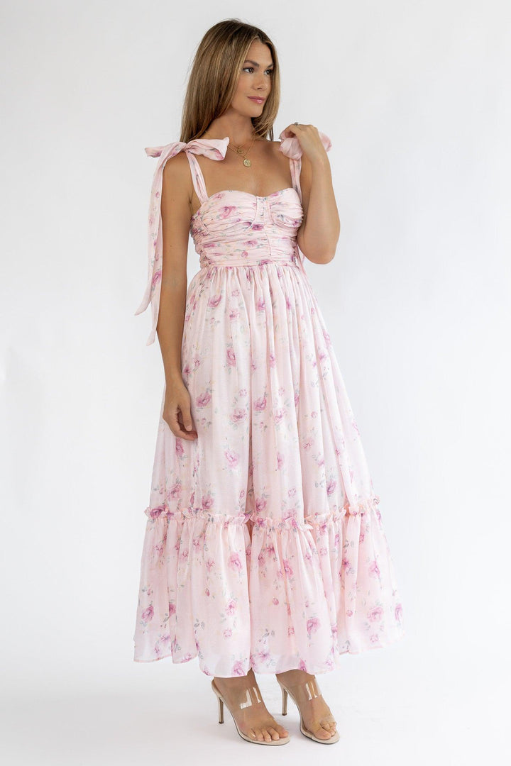 Sweet Serenade Rose Pink Corset Dress