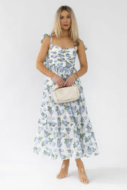 Sweet Serenade Blue Floral Maxi Dress - Final Sale