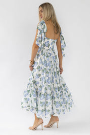 Sweet Serenade Blue Floral Maxi Dress - Final Sale