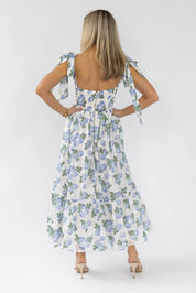 Sweet Serenade Blue Floral Maxi Dress - Final Sale