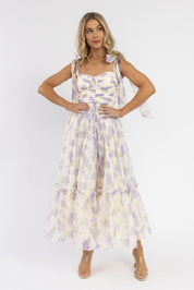 Sweet Serenade Lavender Floral Maxi Dress - Final Sale