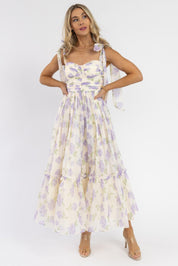 Sweet Serenade Lavender Floral Maxi Dress - Final Sale