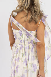 Sweet Serenade Lavender Floral Maxi Dress - Final Sale