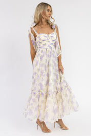 Sweet Serenade Lavender Floral Maxi Dress - Final Sale