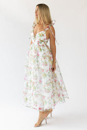 Thalia Floral Tie Shoulder Maxi Dress - Final Sale