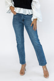 Vanessa Medium Wash Straight Denim