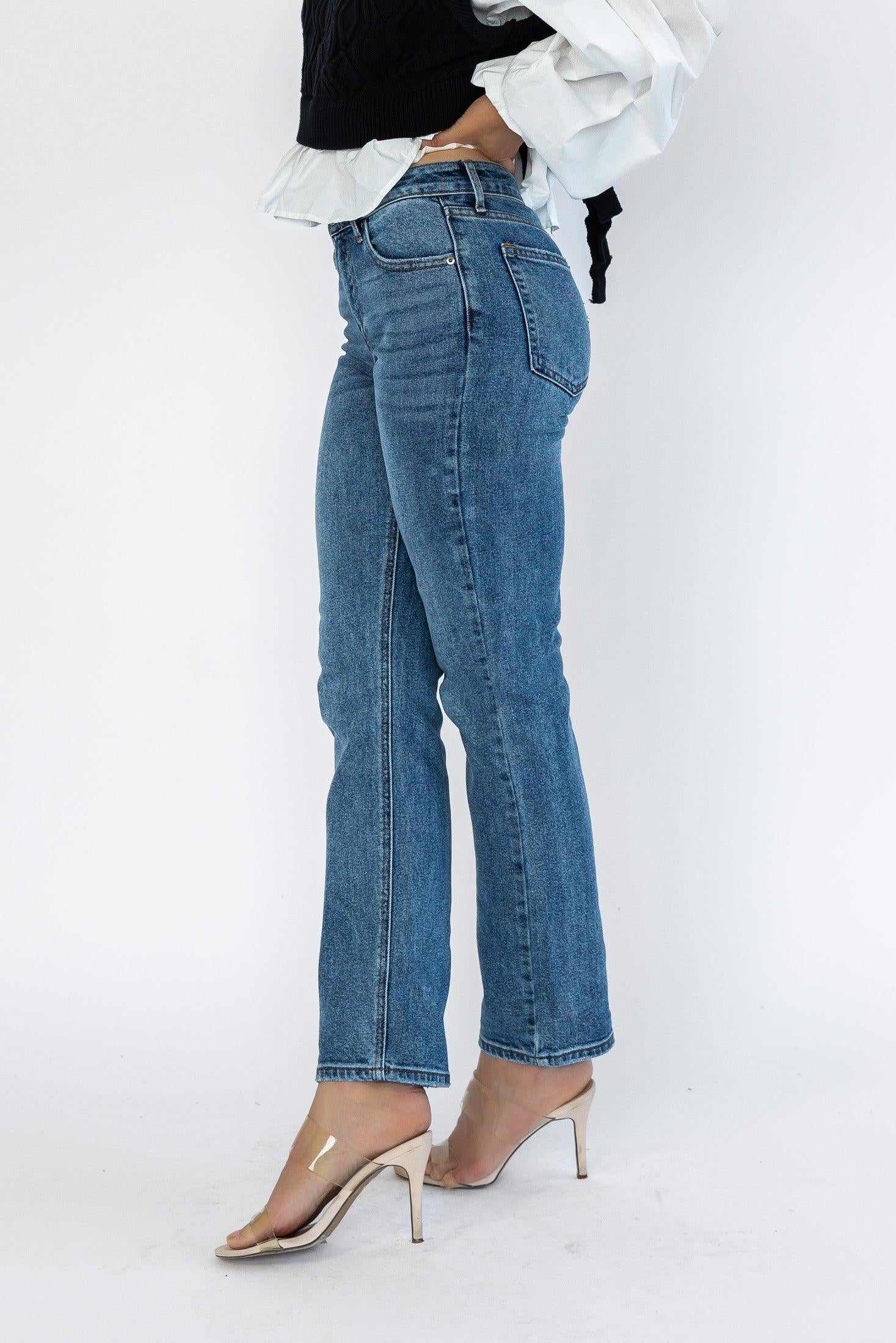 Vanessa Medium Wash Straight Denim