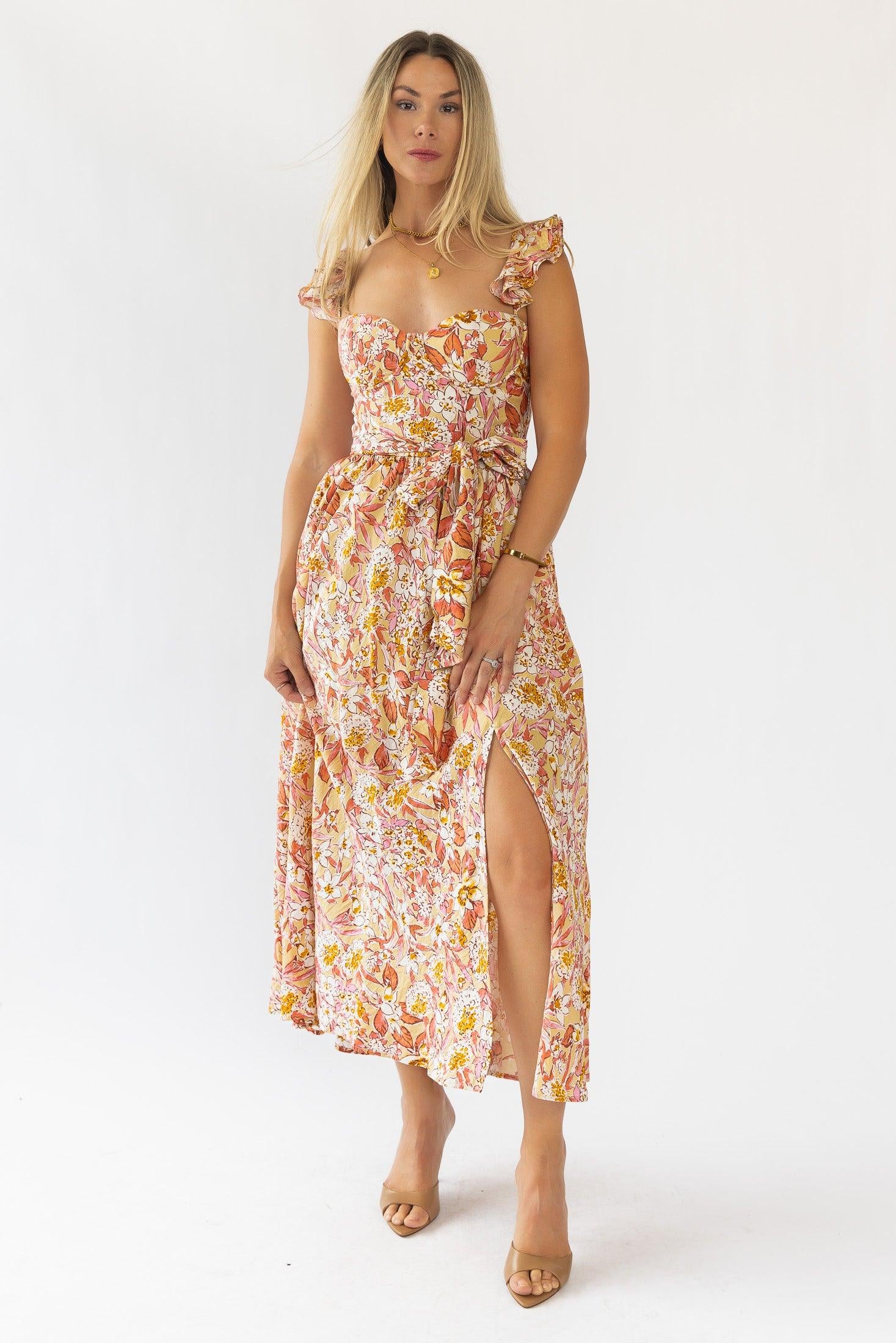 Vara Corset Floral Maxi Dress - Final Sale