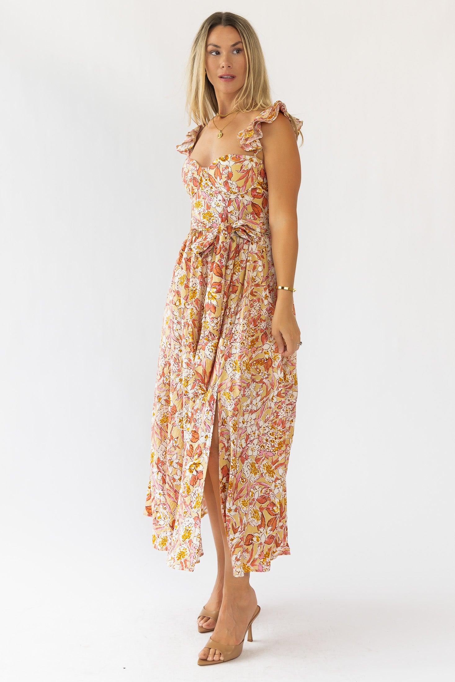 Vara Corset Floral Maxi Dress - Final Sale