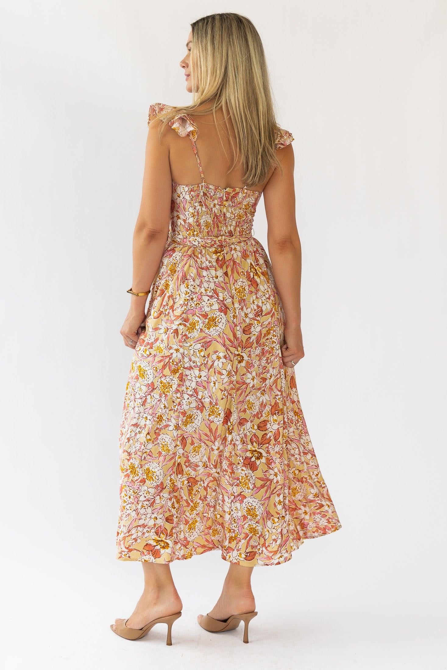 Vara Corset Floral Maxi Dress - Final Sale