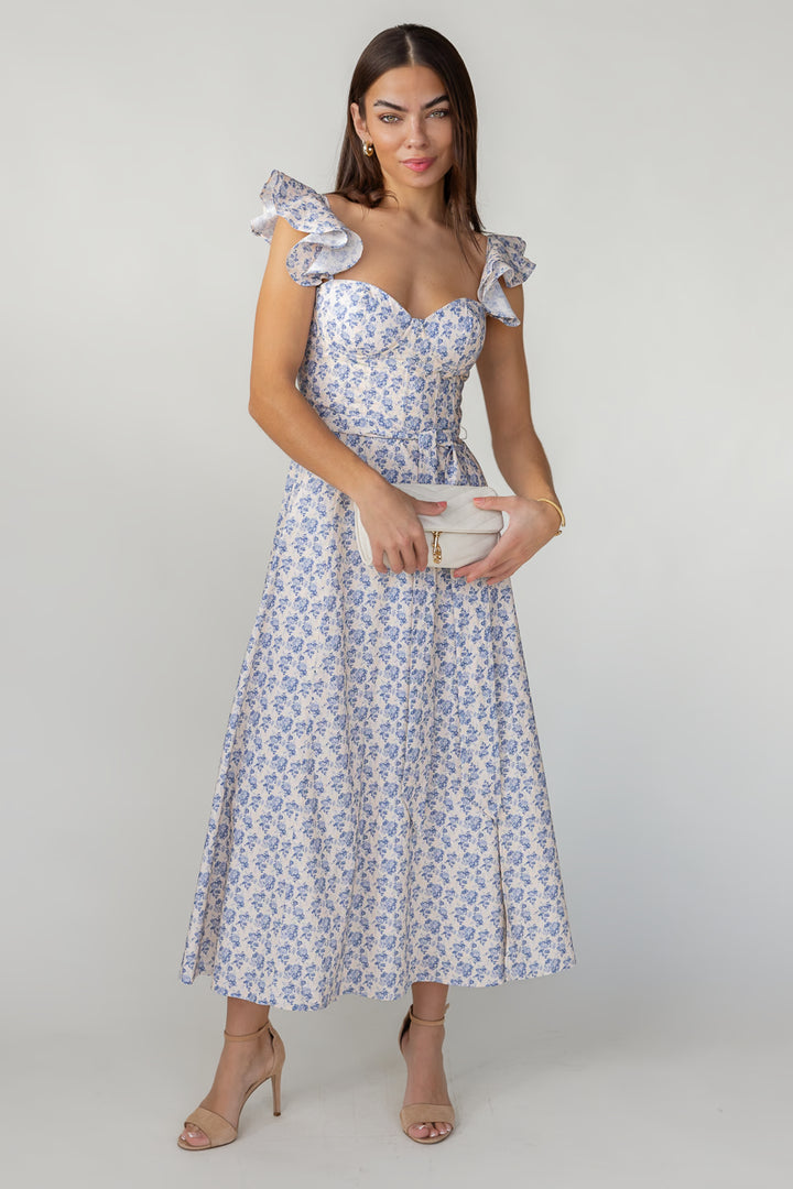 Vara Corset Maxi Dress - Parisian Floral