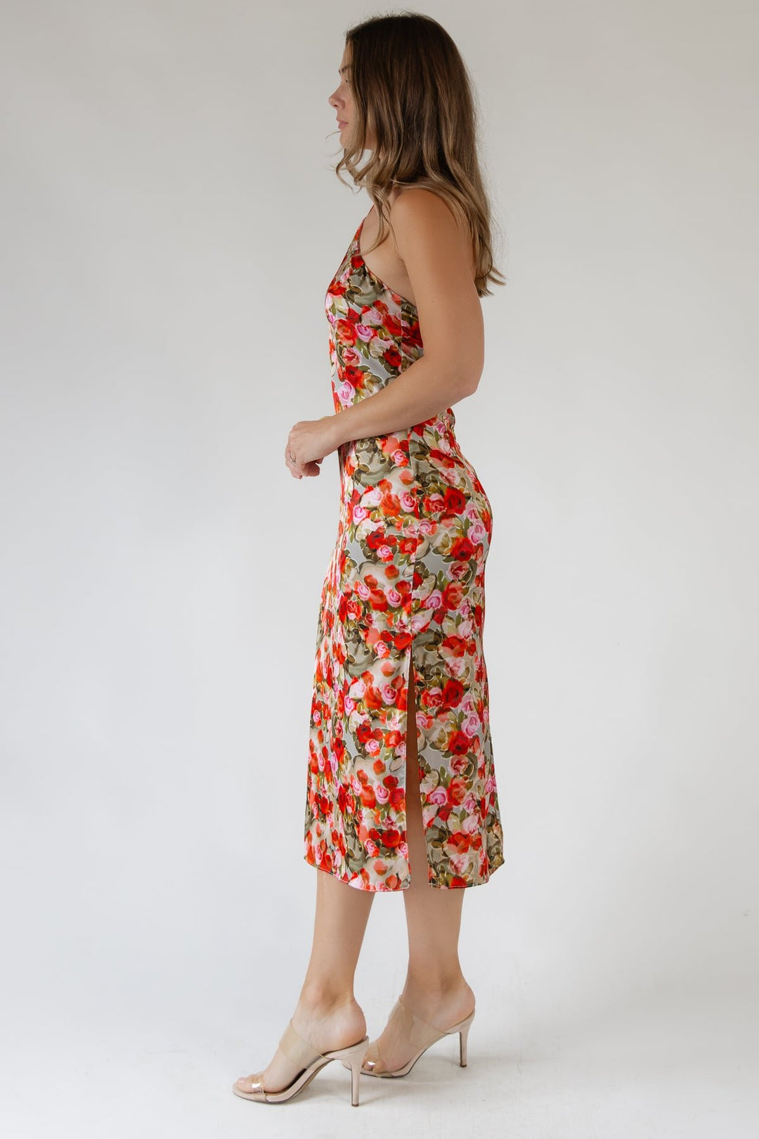 Aniston Floral Halter Midi Dress - Final Sale - JO+CO