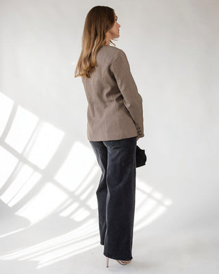 ASTR The Label Bellmere Houndstooth Jacket - Camel - JO+CO