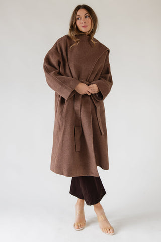 ASTR The Label Elaxi Taupe Coat - JO+CO