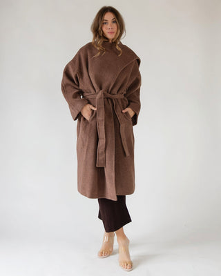 ASTR The Label Elaxi Taupe Coat - JO+CO