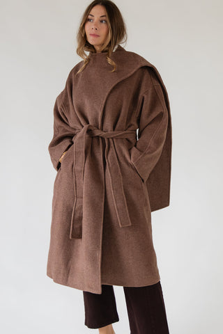 ASTR The Label Elaxi Taupe Coat - JO+CO