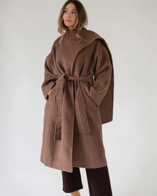 ASTR The Label Elaxi Taupe Coat - JO+CO