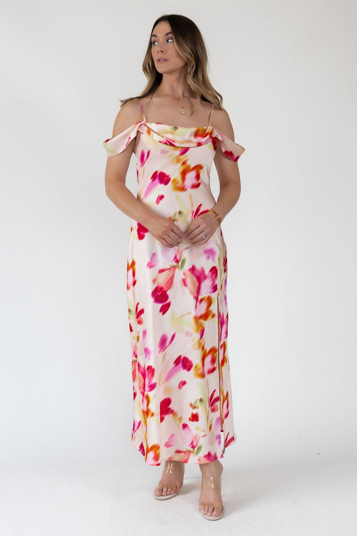 ASTR The Label Kitura Watercolor Dress - Final Sale - JO+CO