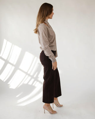 ASTR The Label Silvana Taupe Sweater - JO+CO
