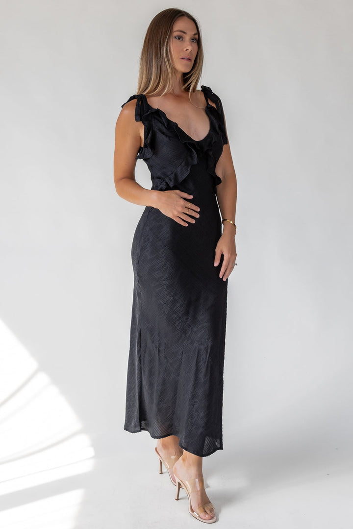 ASTR The Label Sorbae Black Dress - JO+CO
