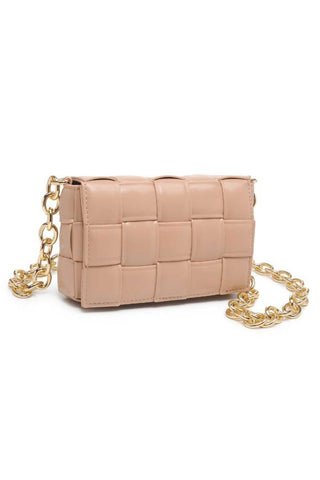 Aurora Natural Basketweave Crossbody Clutch - JO+CO