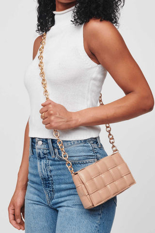 Aurora Natural Basketweave Crossbody Clutch - JO+CO