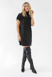 Autumn Ease Sweater Dress - Black - JO+CO