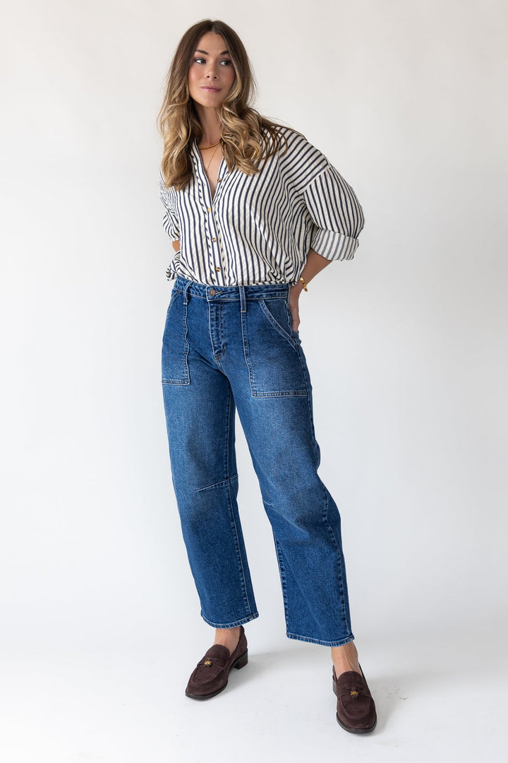 Bennett Dark Utility Seamed Barrel - Final Sale - JO+CO