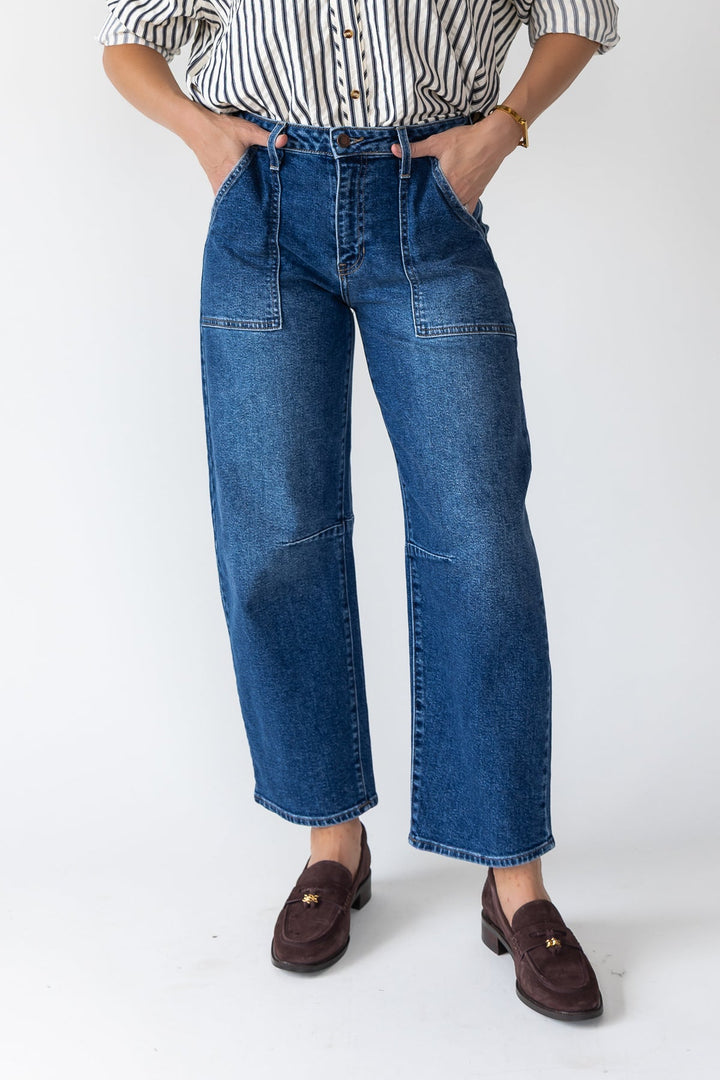 Bennett Dark Utility Seamed Barrel - Final Sale - JO+CO