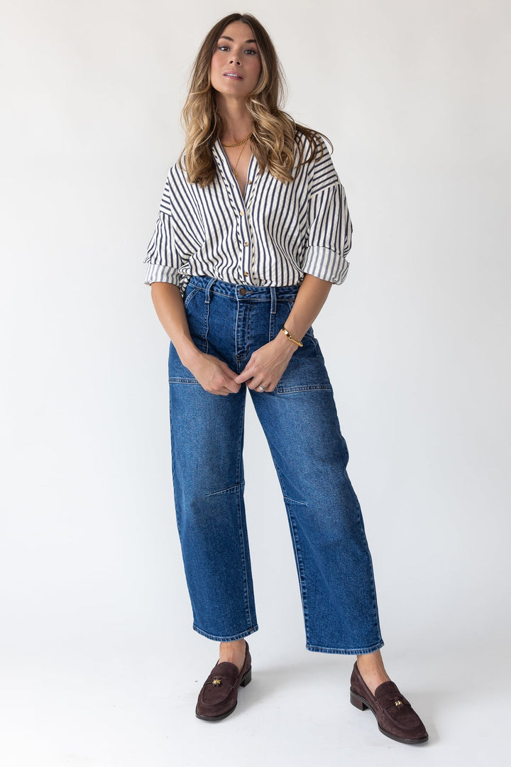 Bennett Dark Utility Seamed Barrel - Final Sale - JO+CO