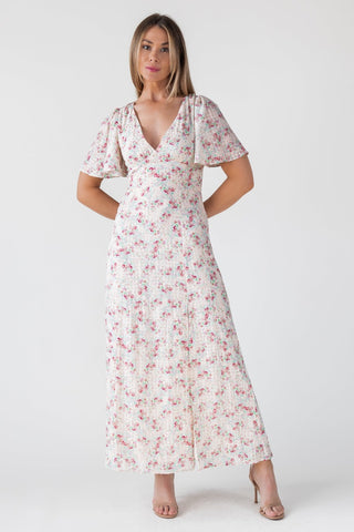 Birdie Blush Floral Maxi Dress - JO+CO