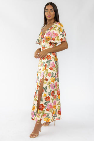 Birdie Garden Floral Maxi Dress - JO+CO