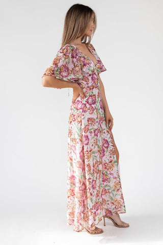 Birdie Veiled Floral Maxi Dress - Final Sale - JO+CO