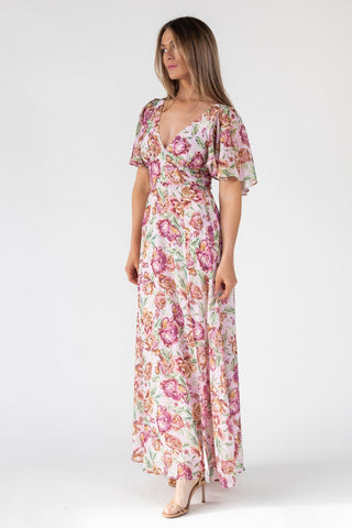 Birdie Veiled Floral Maxi Dress - Final Sale - JO+CO