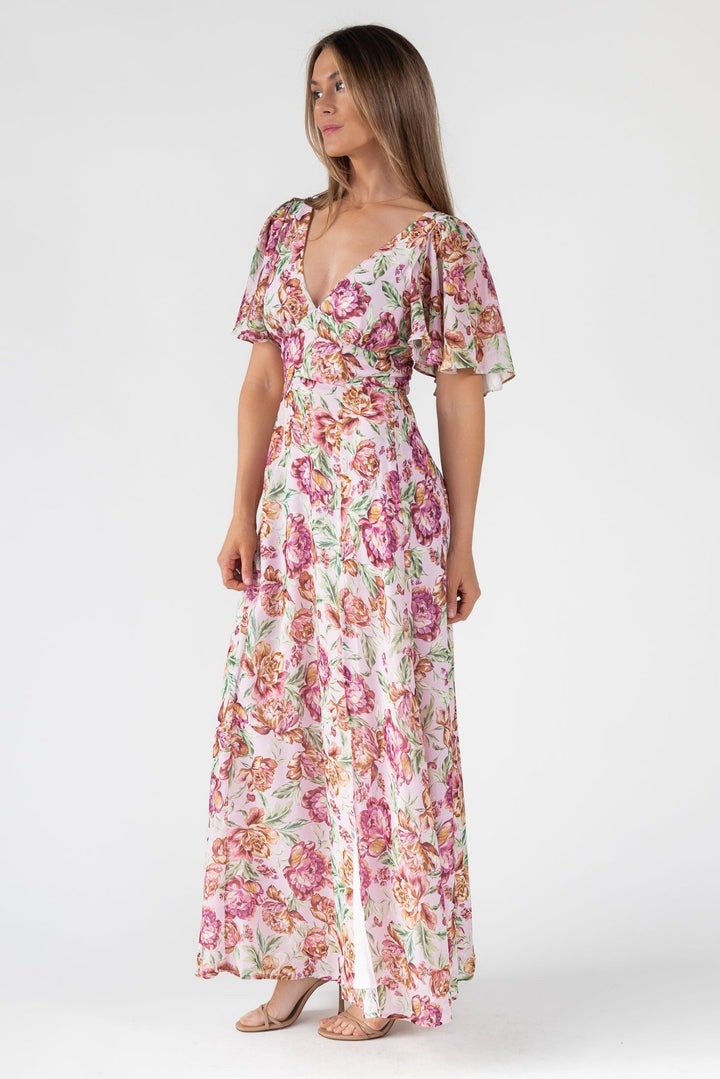 Birdie Veiled Floral Maxi Dress - Final Sale - JO+CO