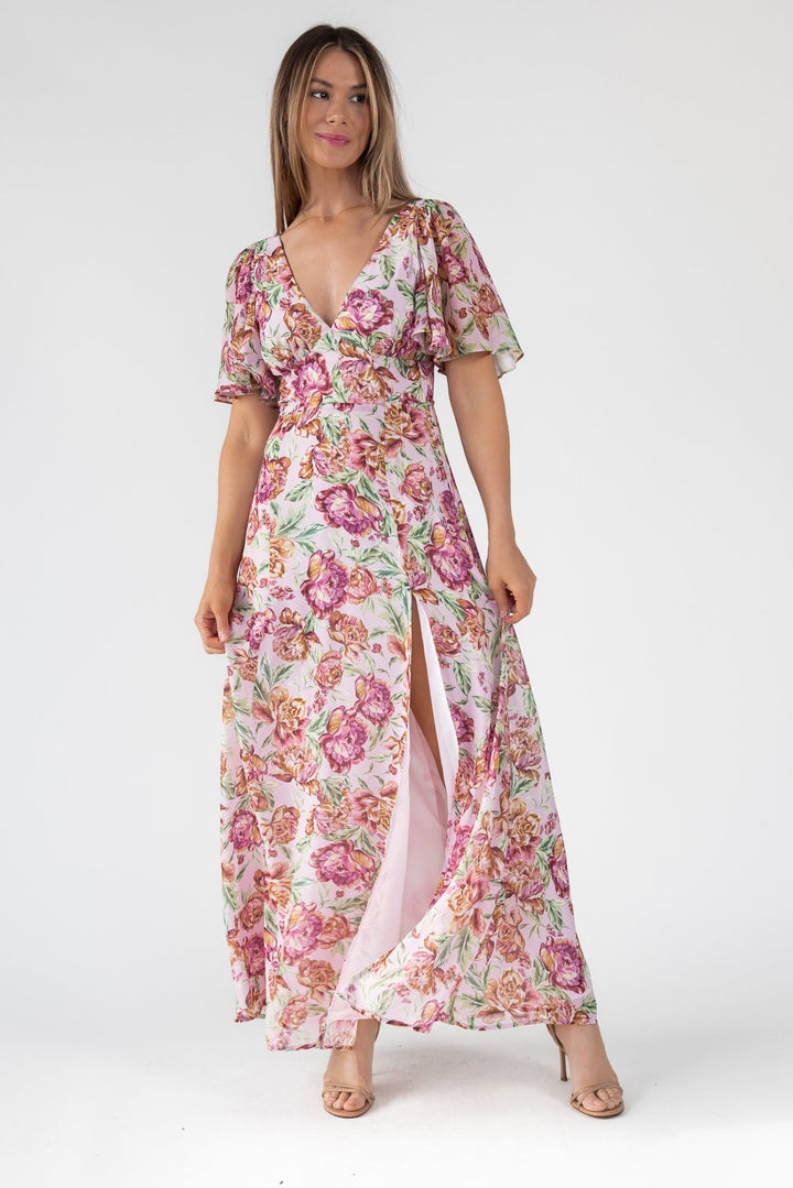 Birdie Veiled Floral Maxi Dress - Final Sale - JO+CO