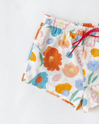 Bloom Burst Floral Jacquard Shorts - Final Sale - JO+CO