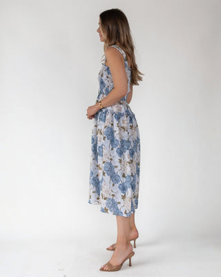 Bluebell Bloom Smocked Midi Dress - Final Sale - JO+CO