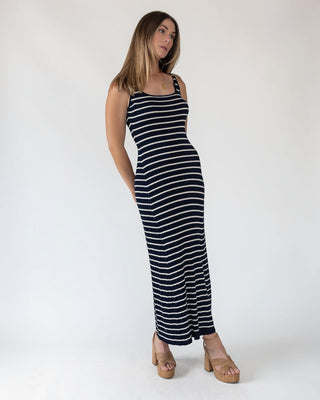 Boardwalk Navy Knit Maxi Dress - Final Sale - JO+CO