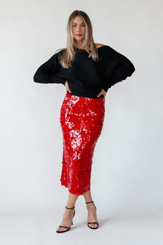 Brandie Black Rib Knit Sweater - Final Sale - JO+CO