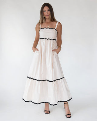 Cienna Ric Rac Trim Maxi Dress - Final Sale - JO+CO
