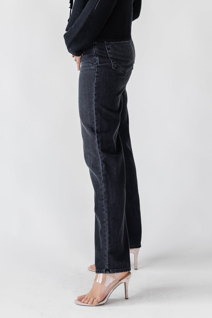 Cortez Washed Black Relaxed Straight Jean - Final Sale - JO+CO