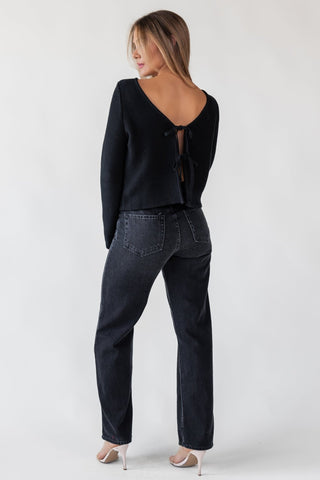 Cortez Washed Black Relaxed Straight Jean - Final Sale - JO+CO