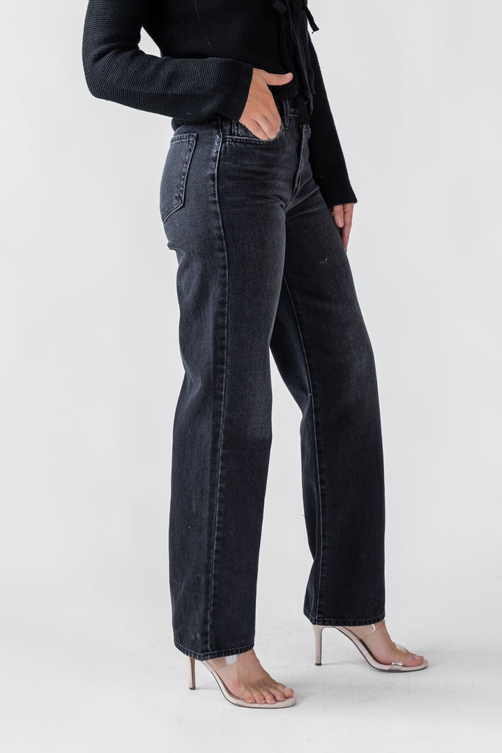 Cortez Washed Black Relaxed Straight Jean - Final Sale - JO+CO