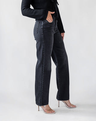 Cortez Washed Black Relaxed Straight Jean - Final Sale - JO+CO