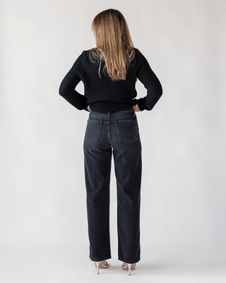 Cortez Washed Black Relaxed Straight Jean - Final Sale - JO+CO