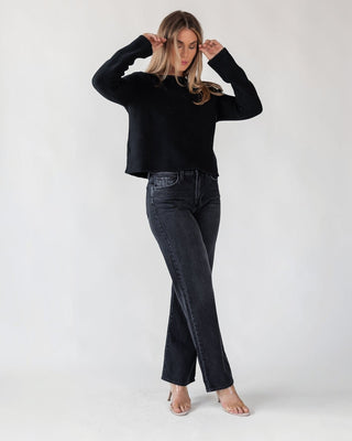 Cortez Washed Black Relaxed Straight Jean - Final Sale - JO+CO