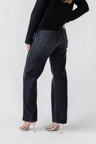 Cortez Washed Black Relaxed Straight Jean - Final Sale - JO+CO